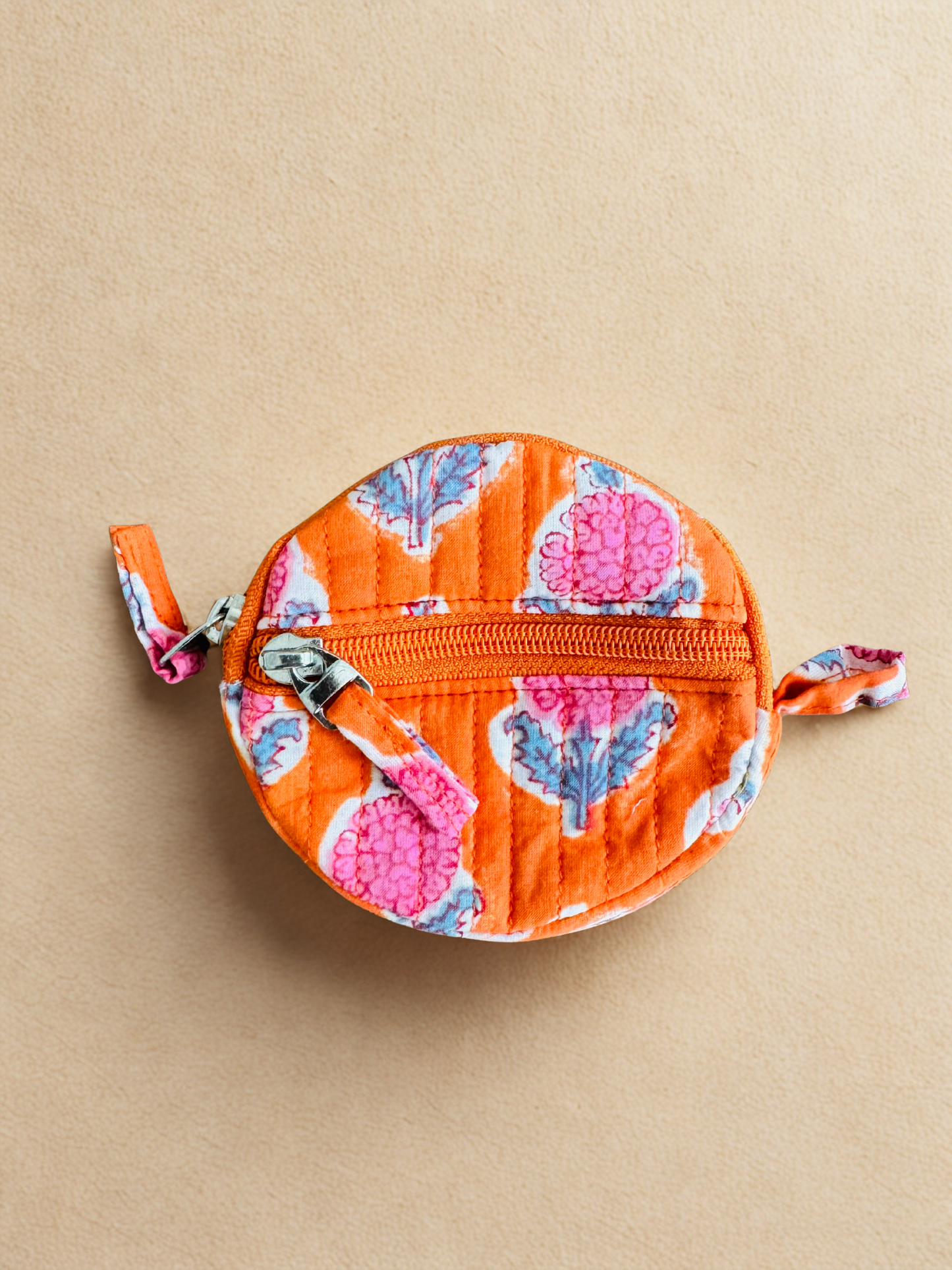 Block print Quilted Change/Coin Purse (Multiple Designs)