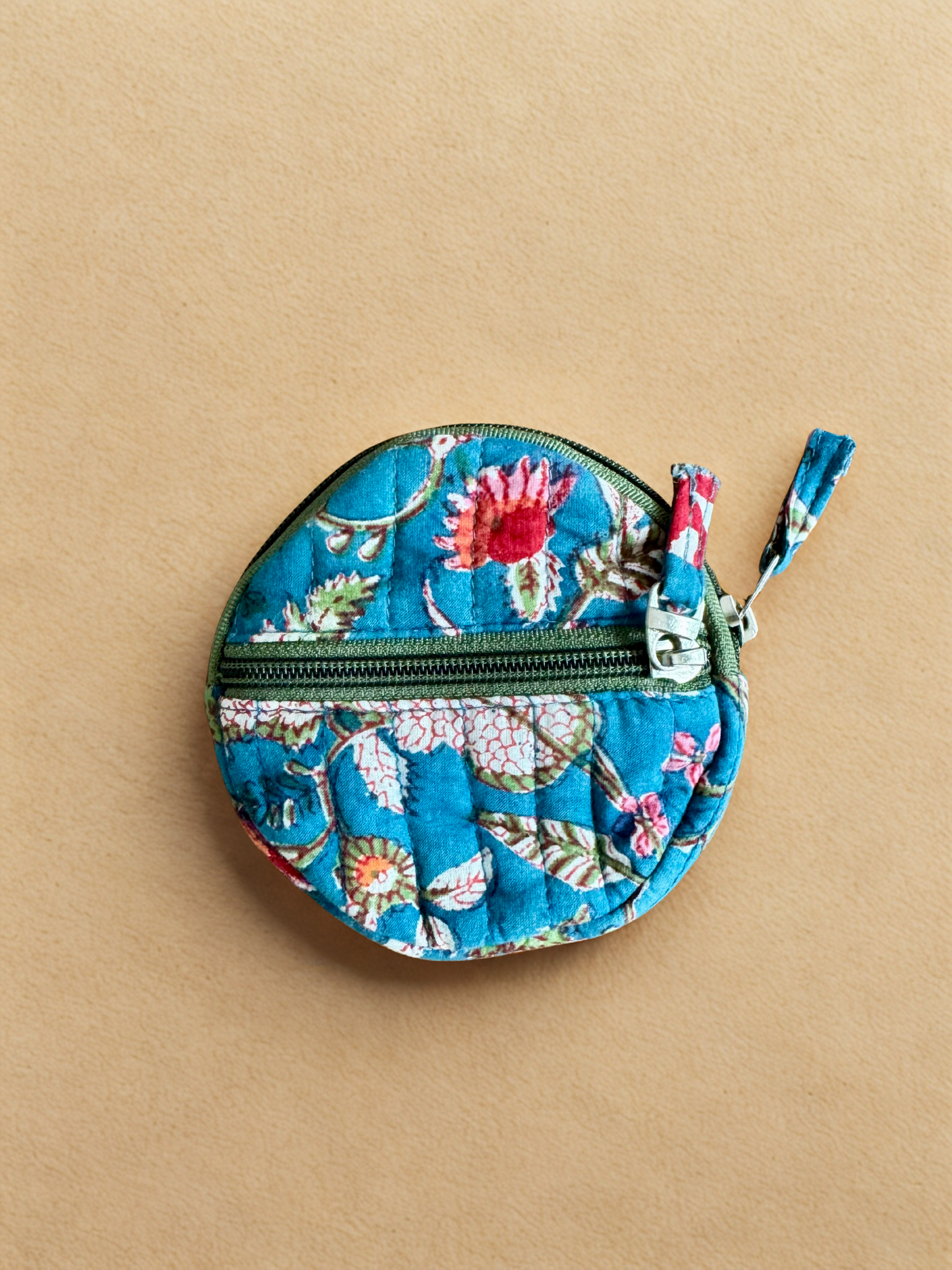 Block print Quilted Change/Coin Purse (Multiple Designs)