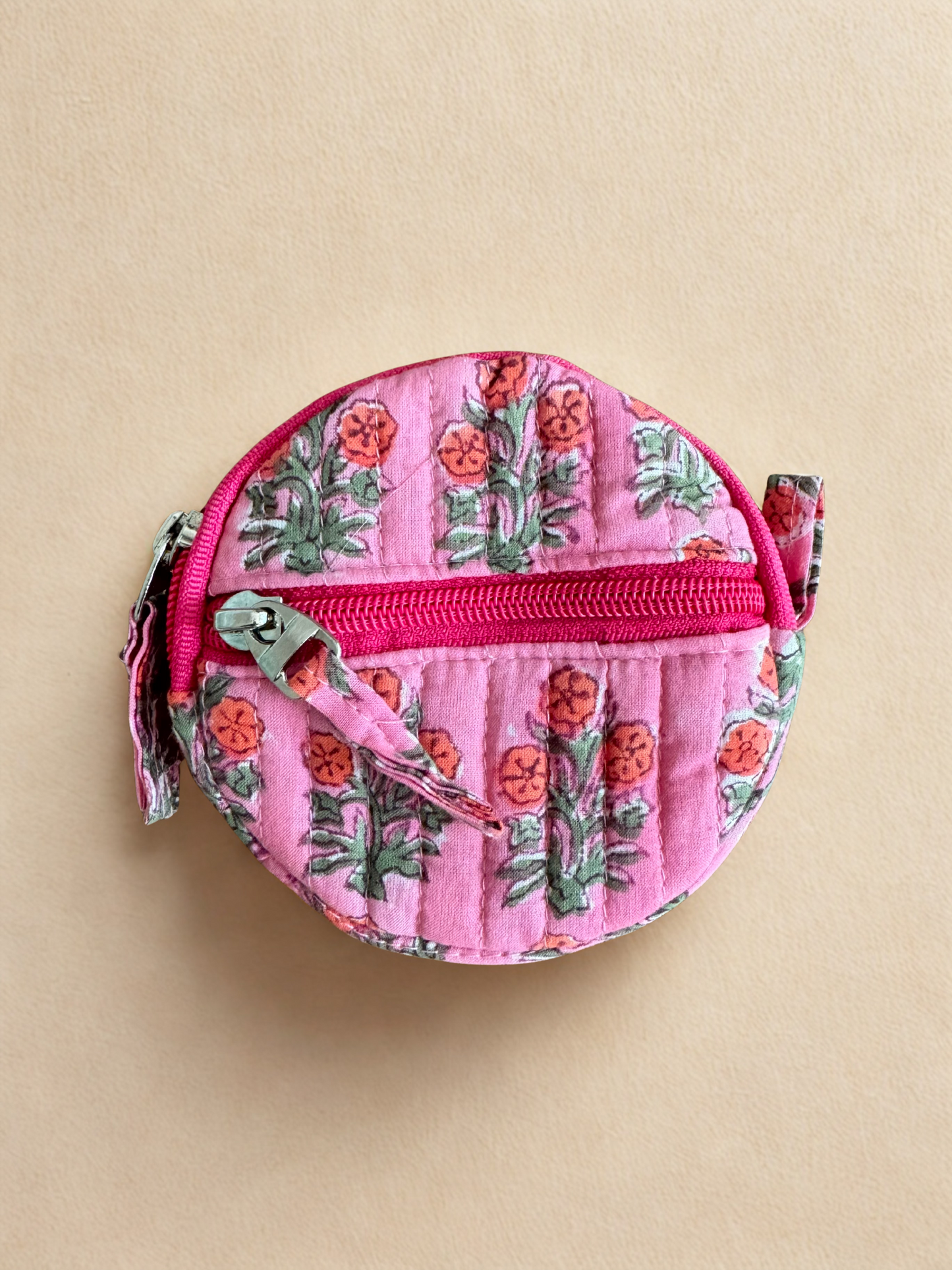 Block print Quilted Change/Coin Purse (Multiple Designs)