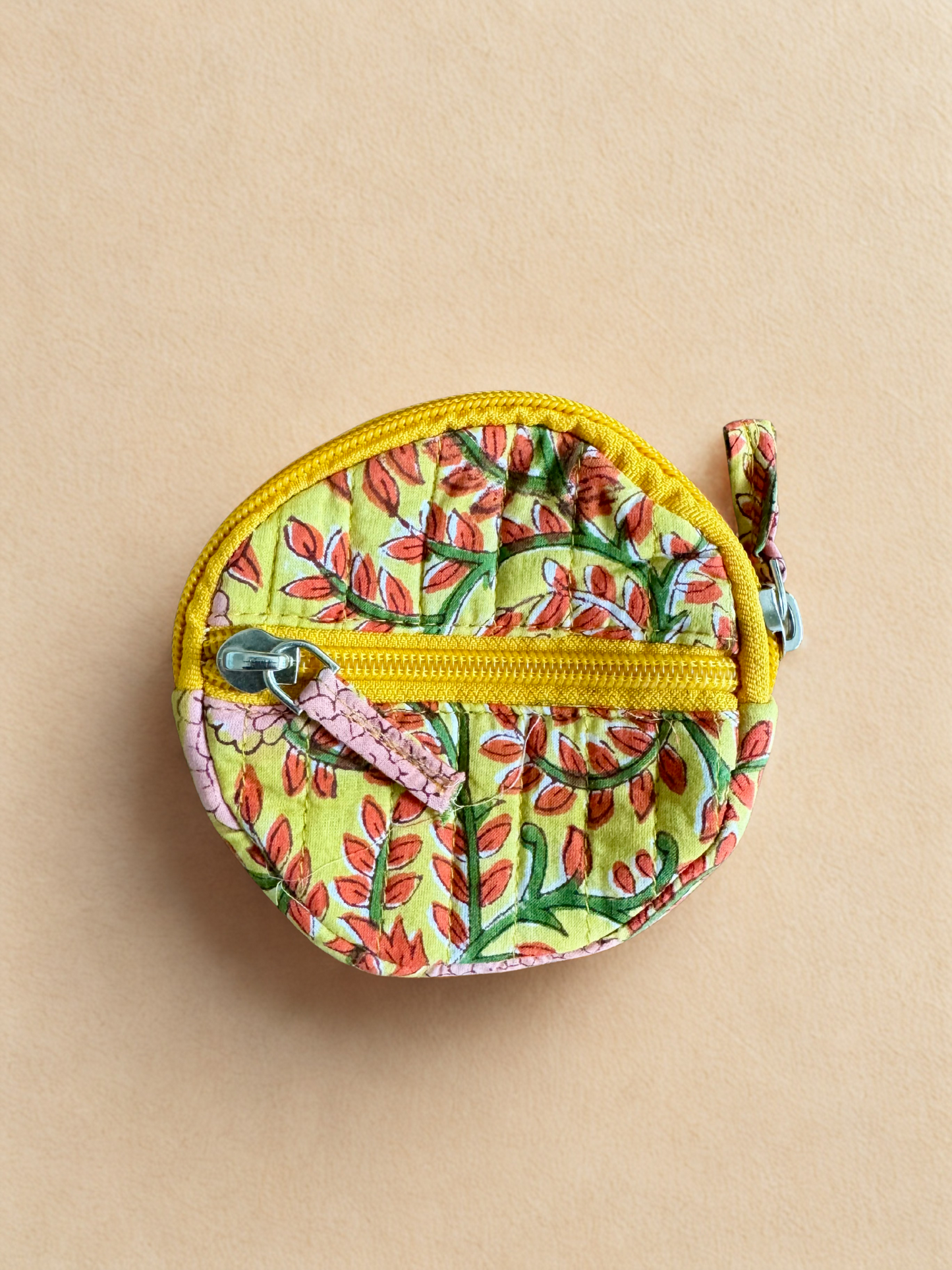Block print Quilted Change/Coin Purse (Multiple Designs)