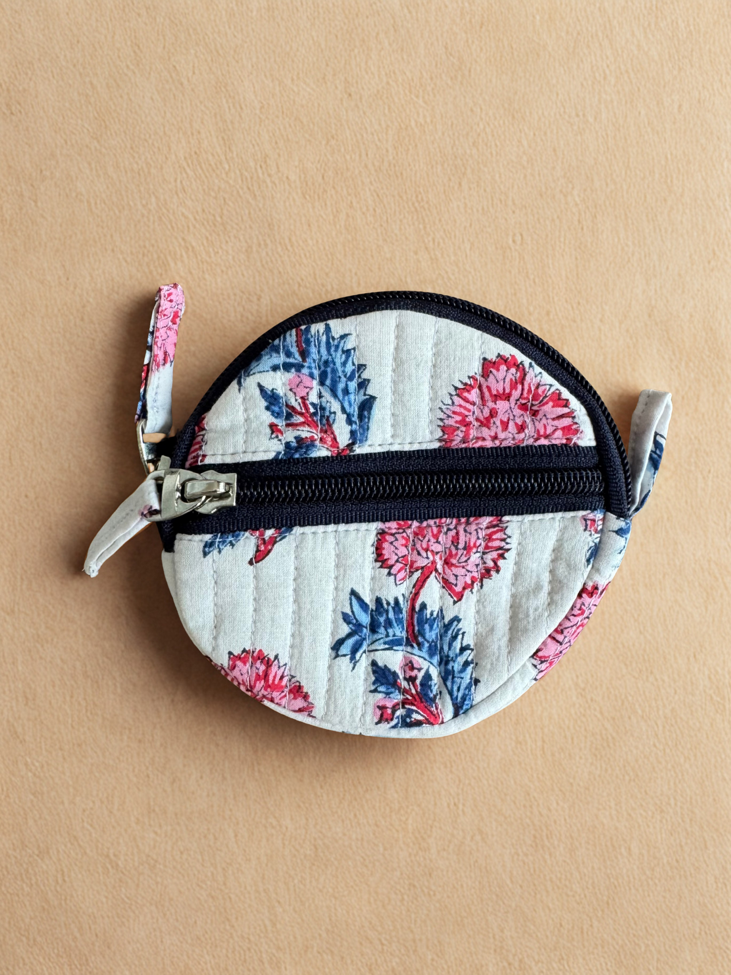 Block print Quilted Change/Coin Purse (Multiple Designs)