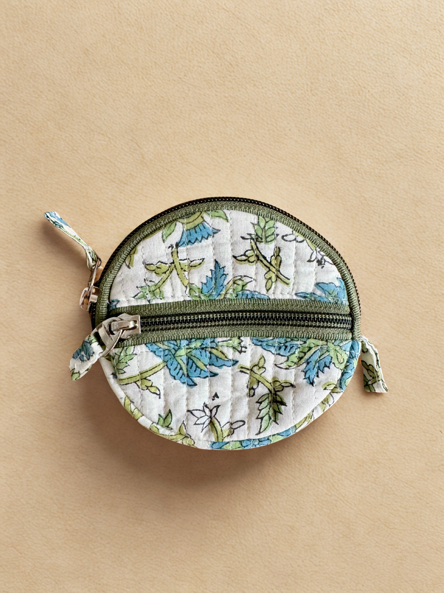 Block print Quilted Change/Coin Purse (Multiple Designs)