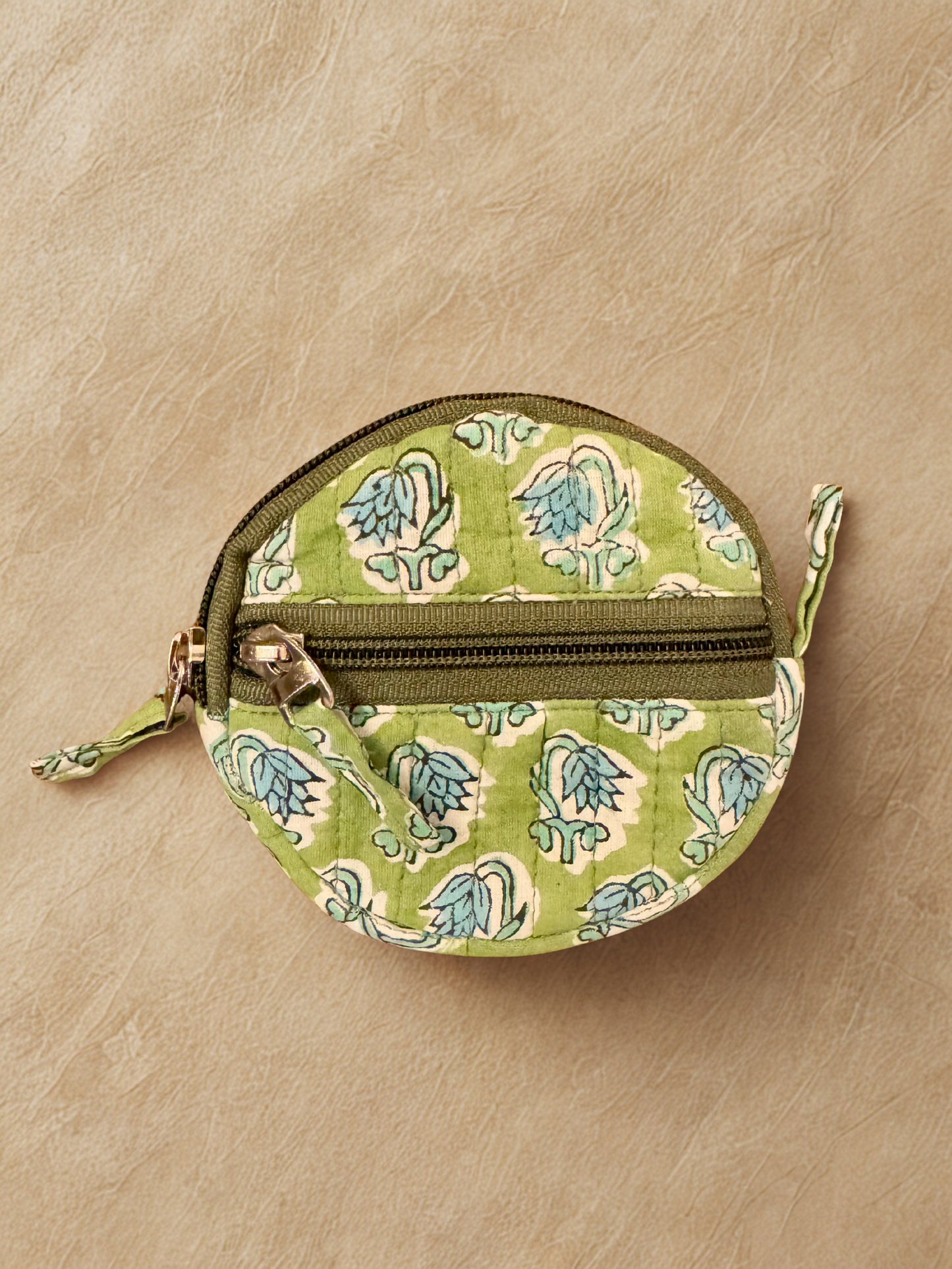 Block print Quilted Change/Coin Purse (Multiple Designs)