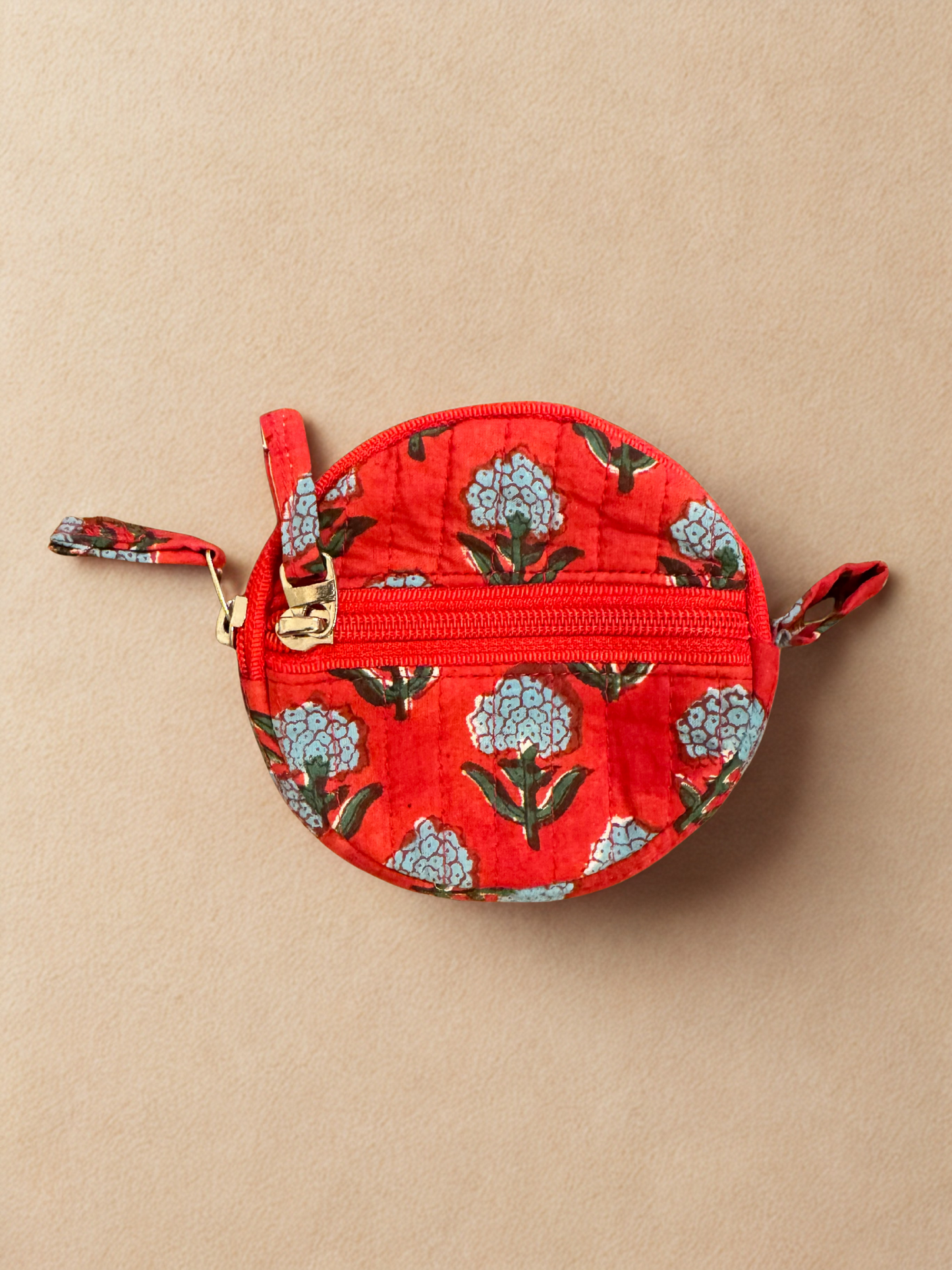 Block print Quilted Change/Coin Purse (Multiple Designs)