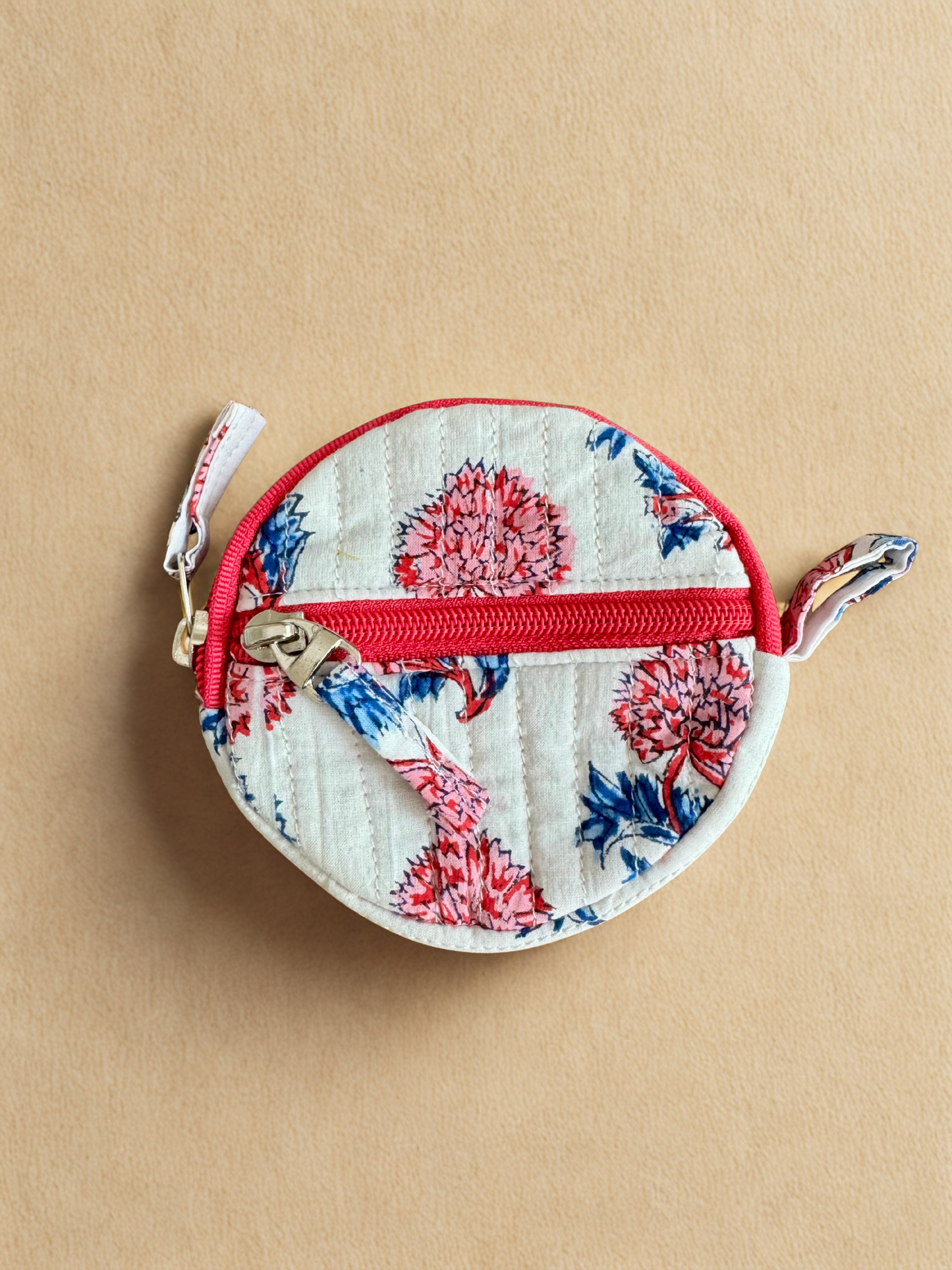 Block print Quilted Change/Coin Purse (Multiple Designs)