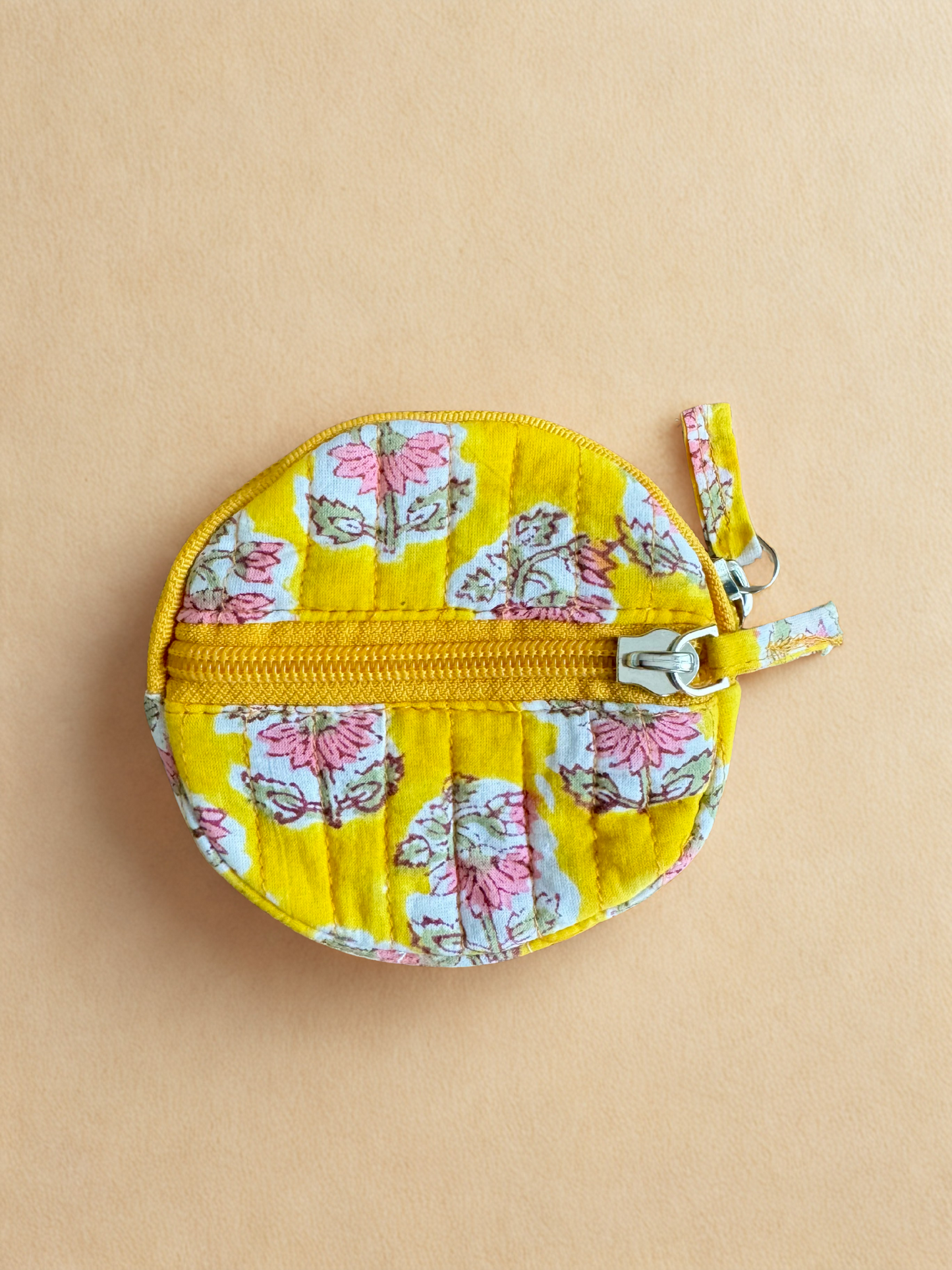 Block print Quilted Change/Coin Purse (Multiple Designs)