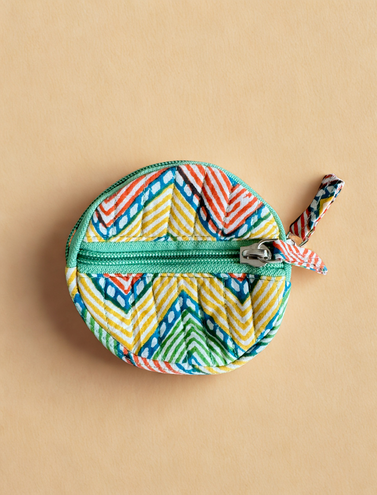Block print Quilted Change/Coin Purse (Multiple Designs)