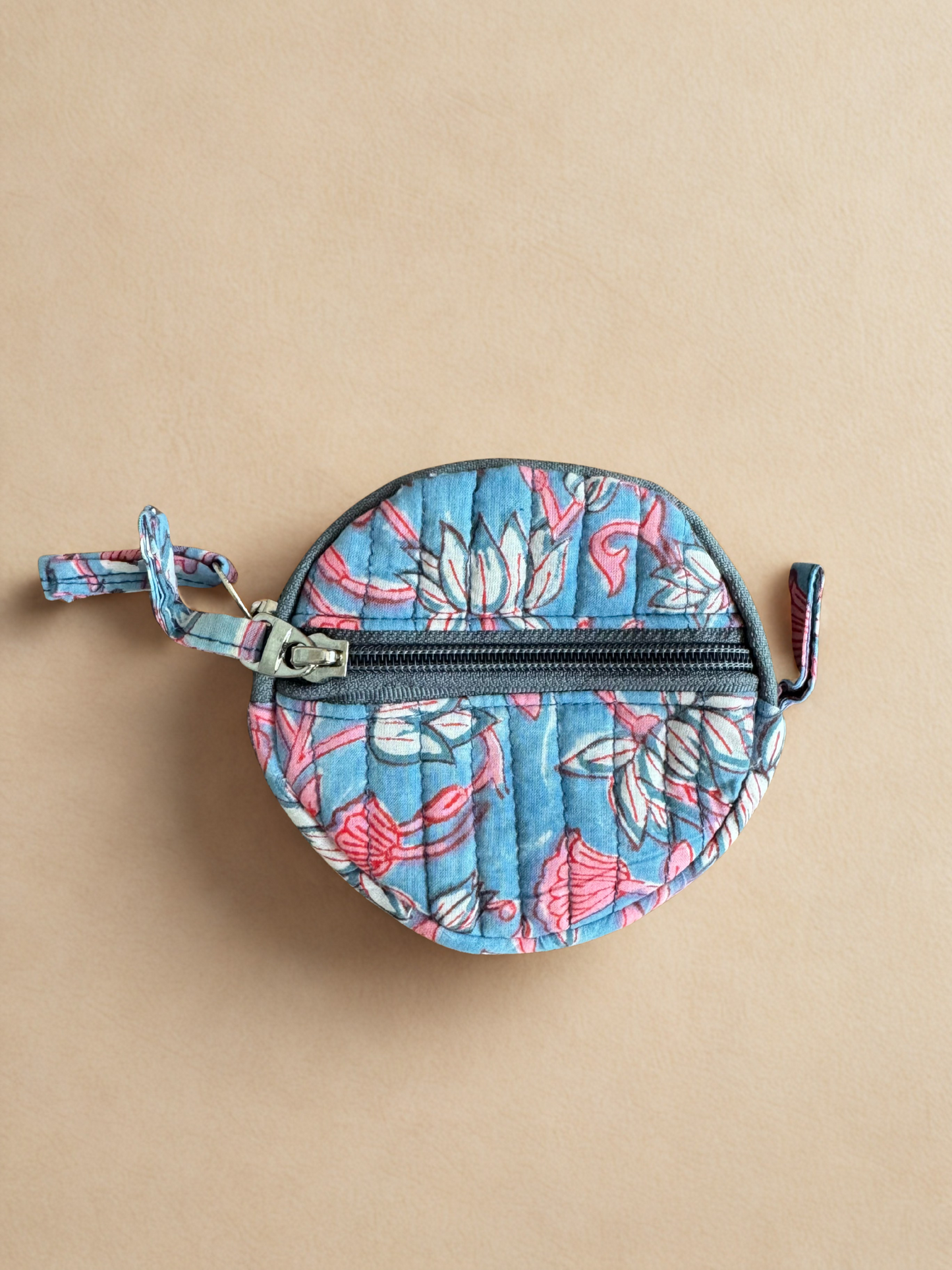 Block print Quilted Change/Coin Purse (Multiple Designs)