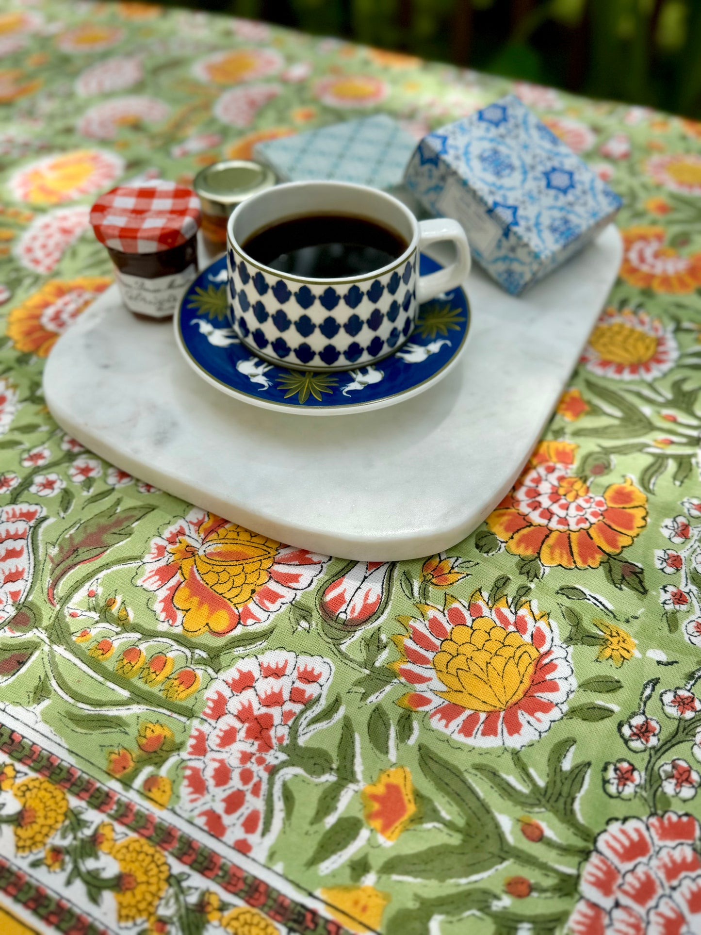 Block Print Cotton Table Cloth (6-Seater and 8-seater) #D02