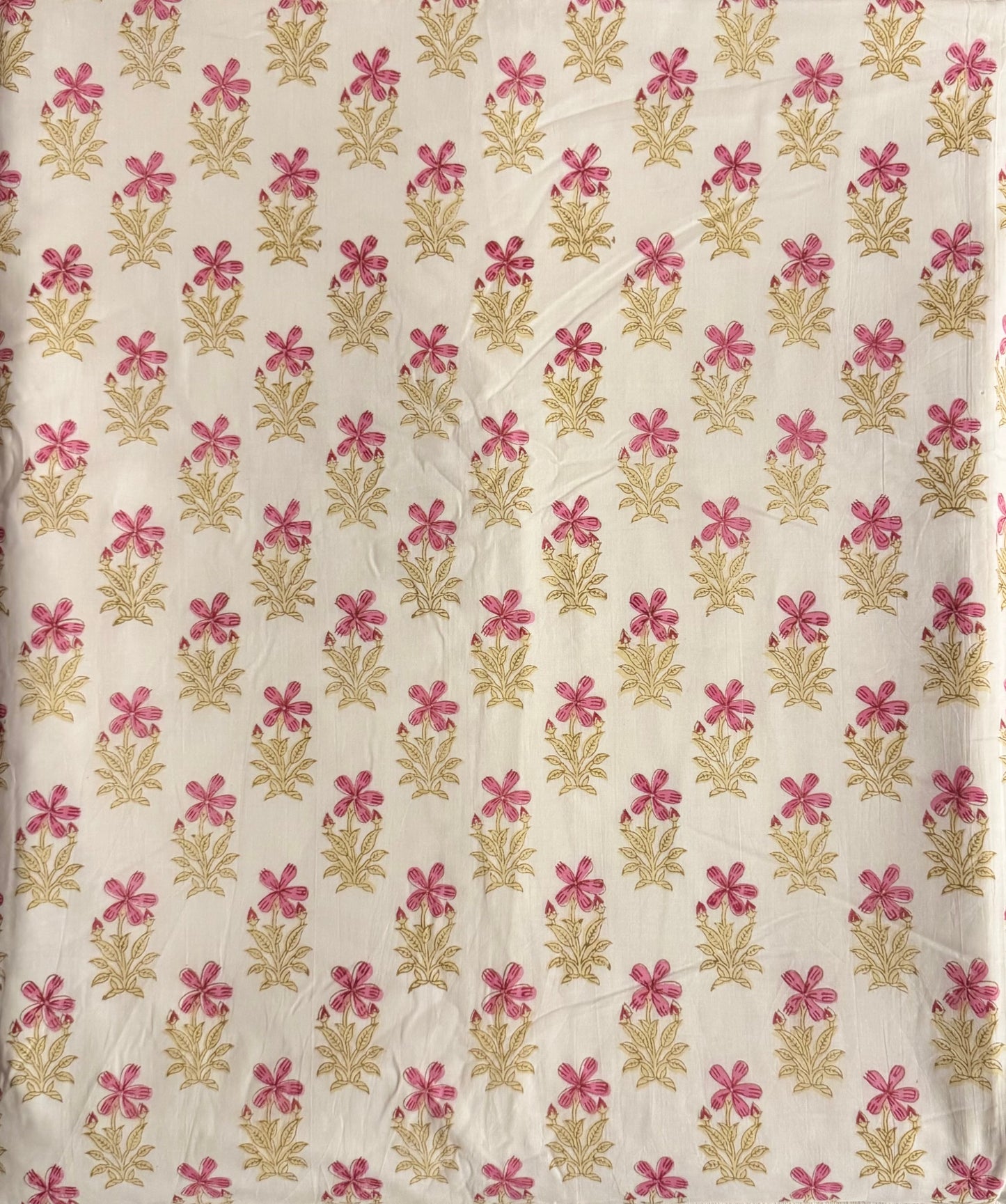 Rang Mahal Handblock printed Reversible Queen Cotton Coverlet (Dohar) Blanket