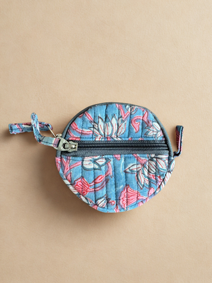 Block print Quilted Change/Coin Purse (Multiple Designs)