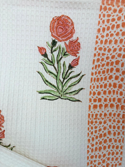 House of Mulmul - Cotton Bath and Hand Towel set. 