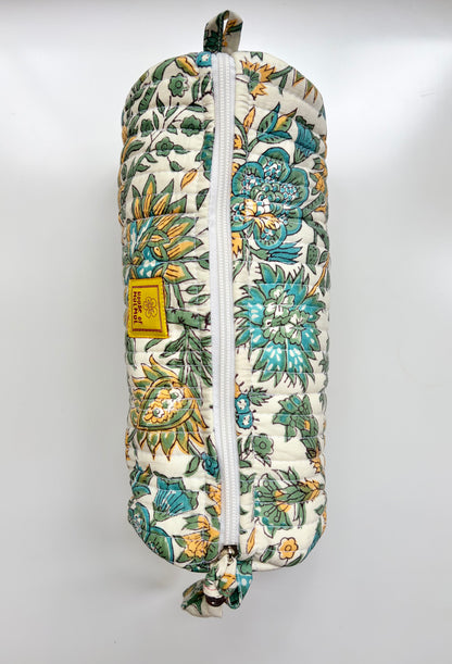 House of Mulmul - Cotton Quilted Makeup-Pencil Pouch
