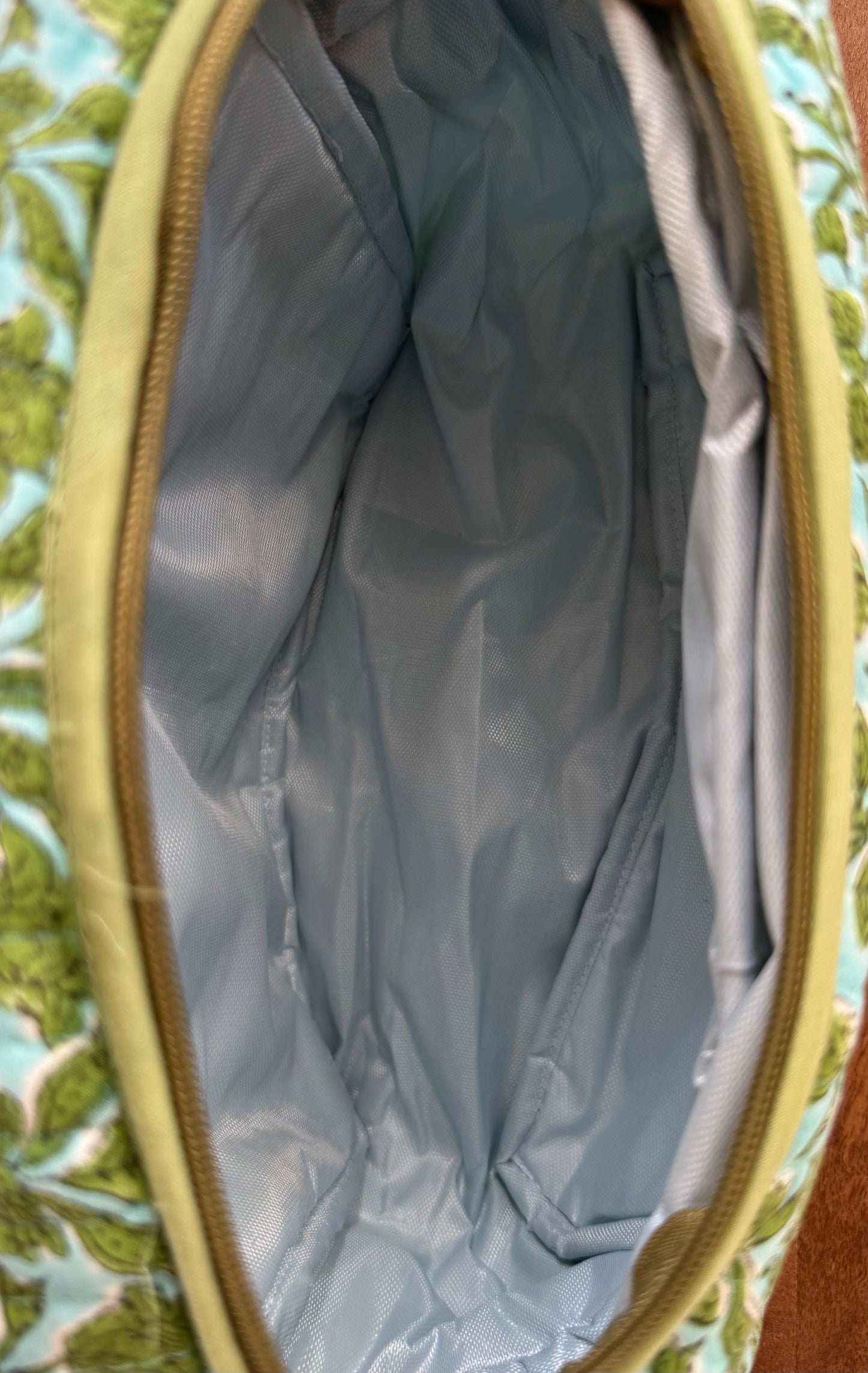 Block print Travel Makeup Bag (Single - C25B) - Black