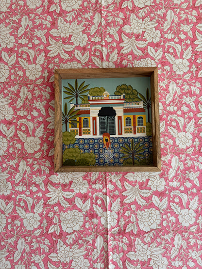 Block Print Cotton Table Cloth - Rectangular (Rani Bagh)