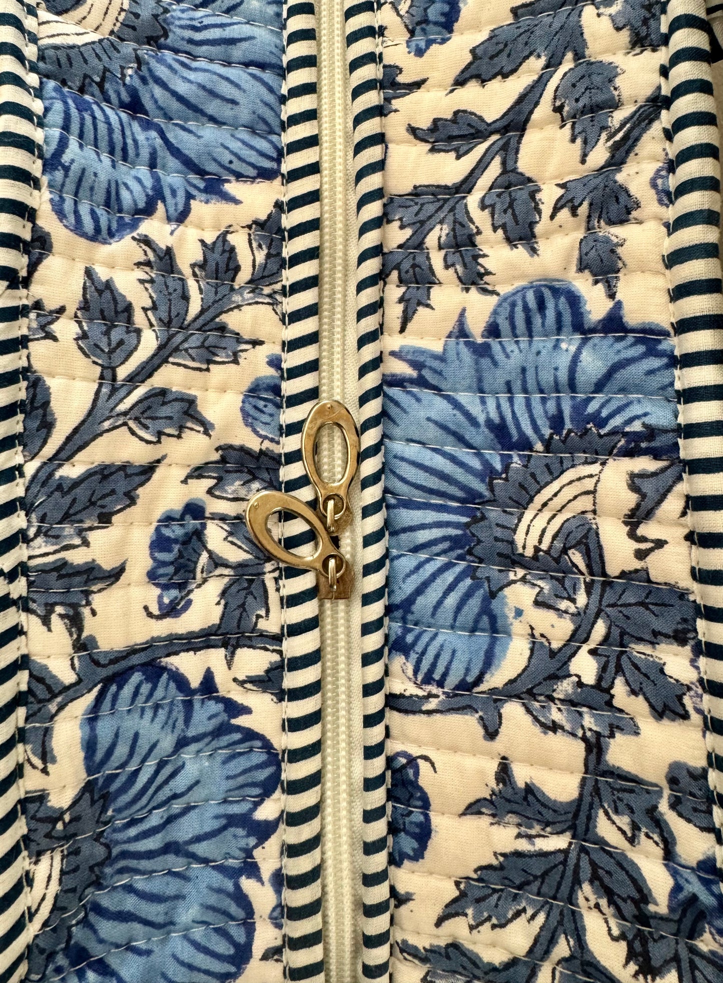 House of Mulmul - Blockprinted Cotton Tote Bag, Travel Bag. 