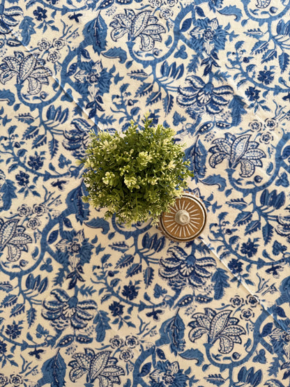 Block Print Cotton Table Cloth - Round (#D76)