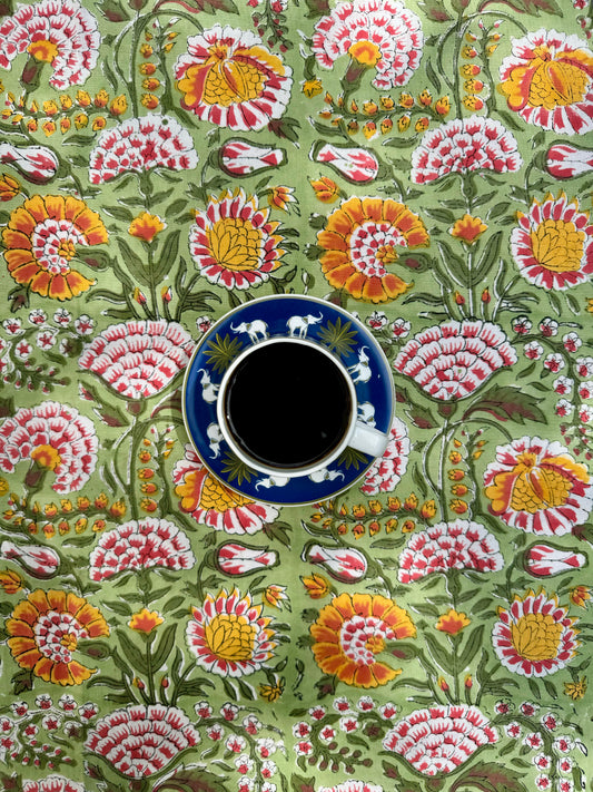 Block Print Cotton Table Cloth (6-Seater and 8-seater) #D02